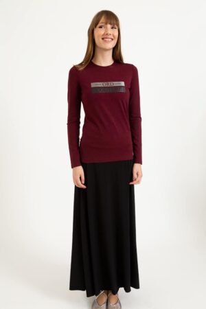 חצאית לייקרה ארוכה מתרחבת