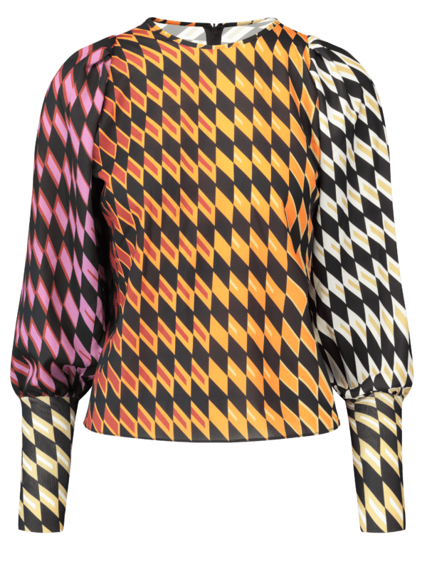 חולצת סאטן צבעונית