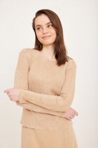 חולצת ריבס בייסיק קאמל