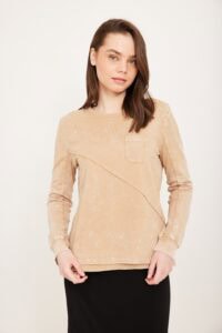 חולצת הנקה חיתוך אלכסון קאמל