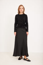 חולצת מעטפה שחור