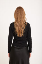 חולצת מעטפה שחור