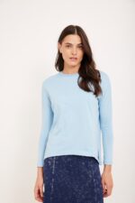 חולצת אוברסייז ביסיק תכלת