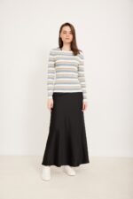 חולצת ריב תכלת קפה