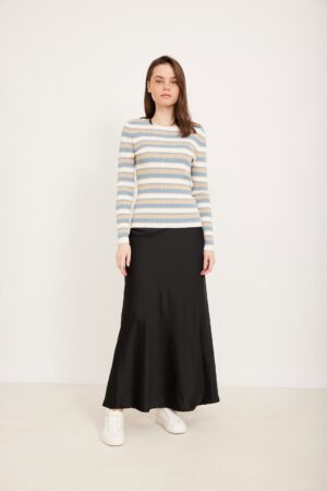 חולצת ריב תכלת קפה