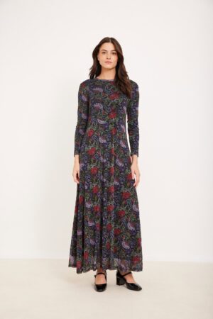 שמלת שיפון פרחונית