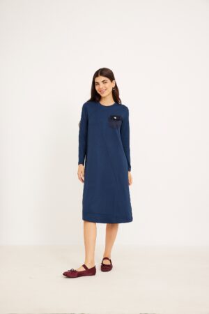 שמלת כיס כחולה
