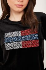 חולצת פפקו רקמה פרחים