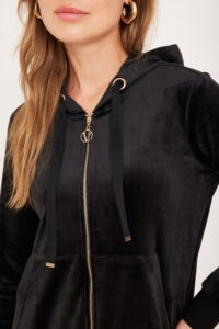 חלוק קטיפה רוכסן ארוך