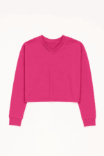 ⁦חולצת קרופ פוקסיה⁩ – תמונה ⁦5⁩