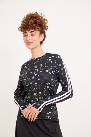 מעיל ספורט פרחוני לנשים, אופנה נוחה ללבוש, בד איכותי, שילוב מושלם של סטייל ונוחות.