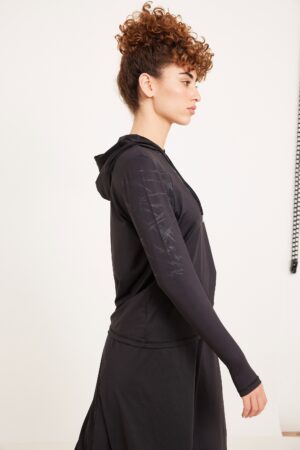 מעיל ספורט נשי קפוצ’ון נוח ללבוש באורדמן אופנה אקטיבית.