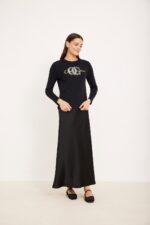 חולצת הנקה לוגו משובץ