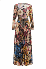 ⁦שמלת קטיפה פרחונית⁩ – תמונה ⁦9⁩