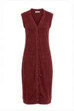 ⁦אפודה ארוכה בורדו⁩ – תמונה ⁦12⁩