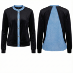 ⁦חולצת קטיפה עם גב גינס⁩ – תמונה ⁦11⁩