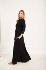 שמלת לייקרה פרחים רקומים