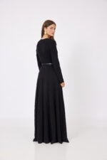 ⁦שמלת פרינסס ריב וחגורה⁩ – תמונה ⁦3⁩