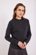 ⁦סריג קפוצ'ון אפור⁩ – תמונה ⁦7⁩