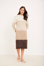 ⁦שמלת סריג חלקים⁩ – תמונה ⁦5⁩