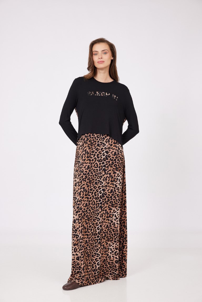 ORDMAN_100925_18941 כותנת הנקה SLEEP IN שחורה – תמונה 1