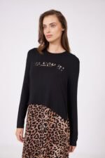 ⁦כותנת הנקה SLEEP IN שחורה⁩ – תמונה ⁦7⁩