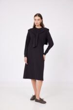 שמלת דמוי חולצה קשירה