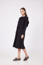 ⁦שמלת דמוי חולצה קשירה⁩ – תמונה ⁦7⁩