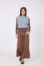 ⁦אפודה סריג אינדיגו⁩ – תמונה ⁦3⁩