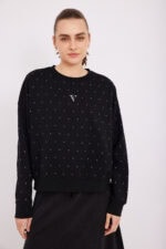 ⁦חולצת פוטר יהלומים שחורה⁩ – תמונה ⁦2⁩