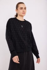 ⁦חולצת פוטר יהלומים שחורה⁩ – תמונה ⁦6⁩