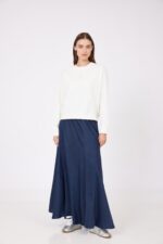 ⁦חולצת פוטר יהלומים שמנת⁩ – תמונה ⁦2⁩