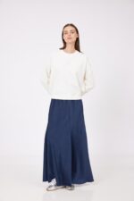 ⁦חולצת פוטר יהלומים שמנת⁩ – תמונה ⁦3⁩